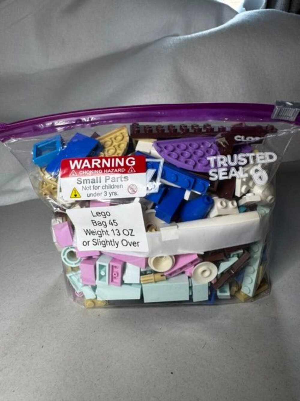 Bulk LEGO Bricks & Tiles Lot Mixed Colors Quart Bag 13+ oz Assorted Pieces